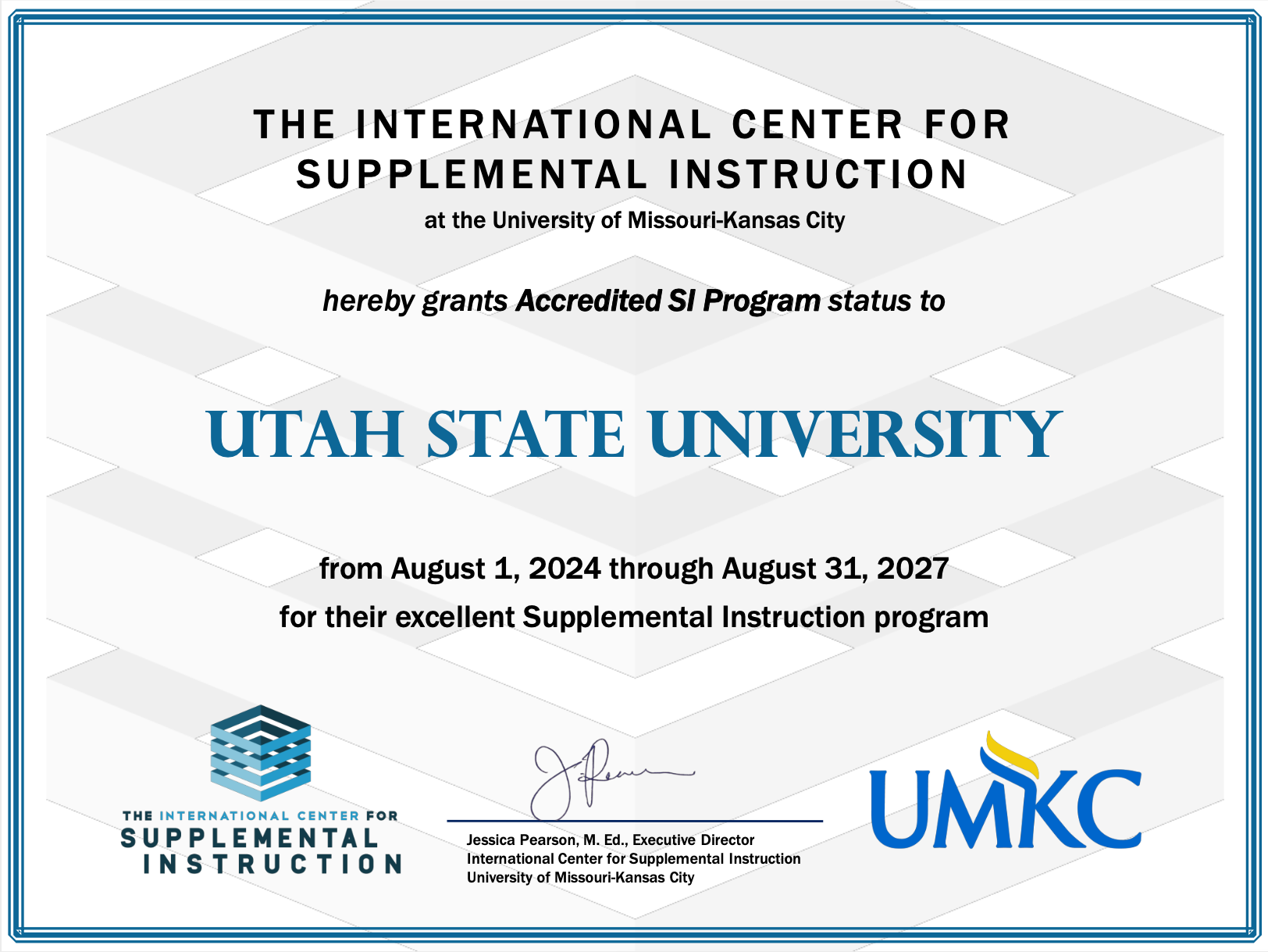 USU Accredited Program Certificate