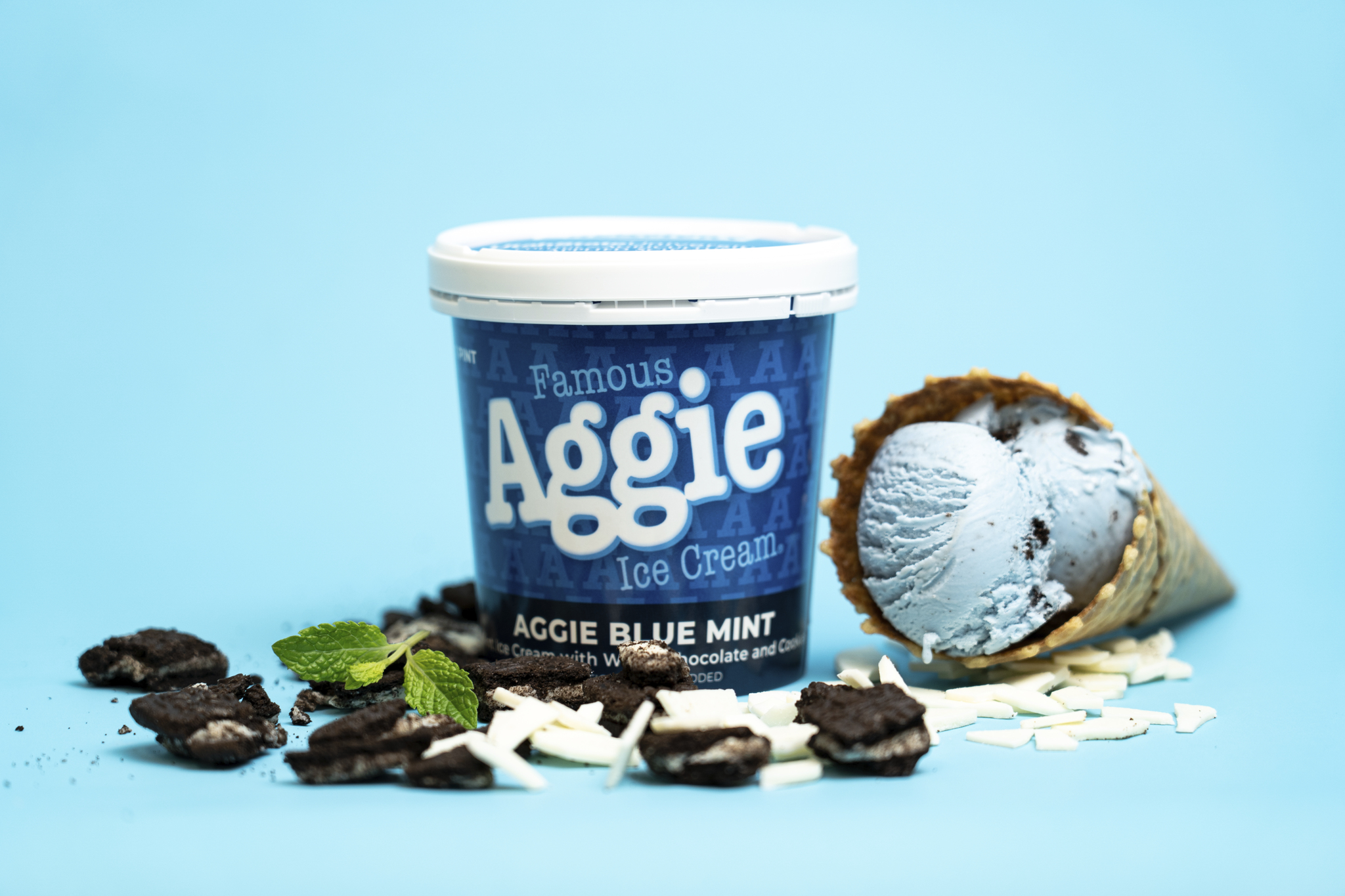 Aggie Blue Mint Ice Cream