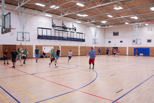 HPER basketball courts