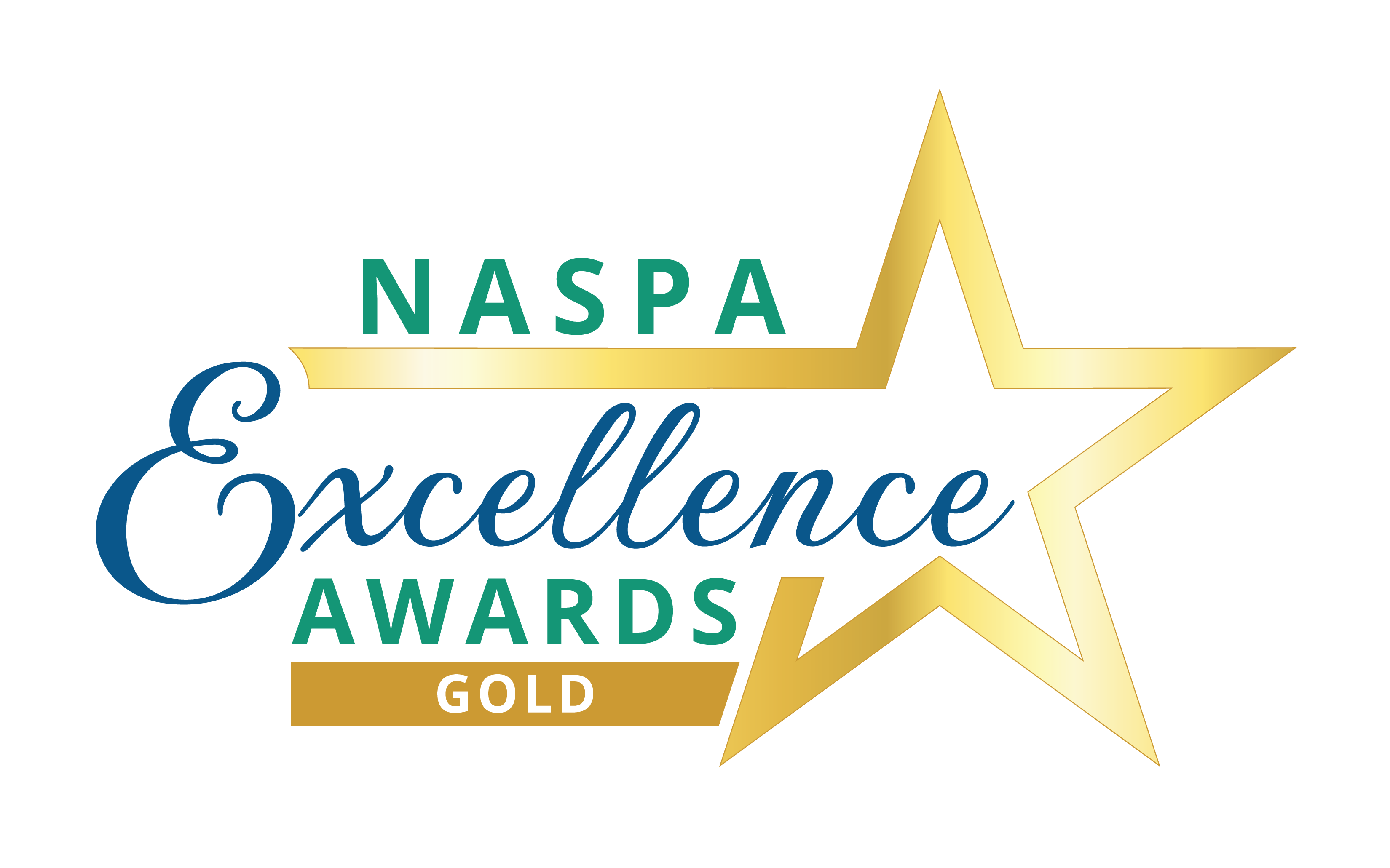 Gold badge for 2023 NASPA Excellence Award