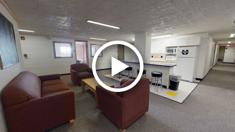 Preview of Mountain View Tower Floor Lounge, Kitchenette & Bathroom virtual reality tour
