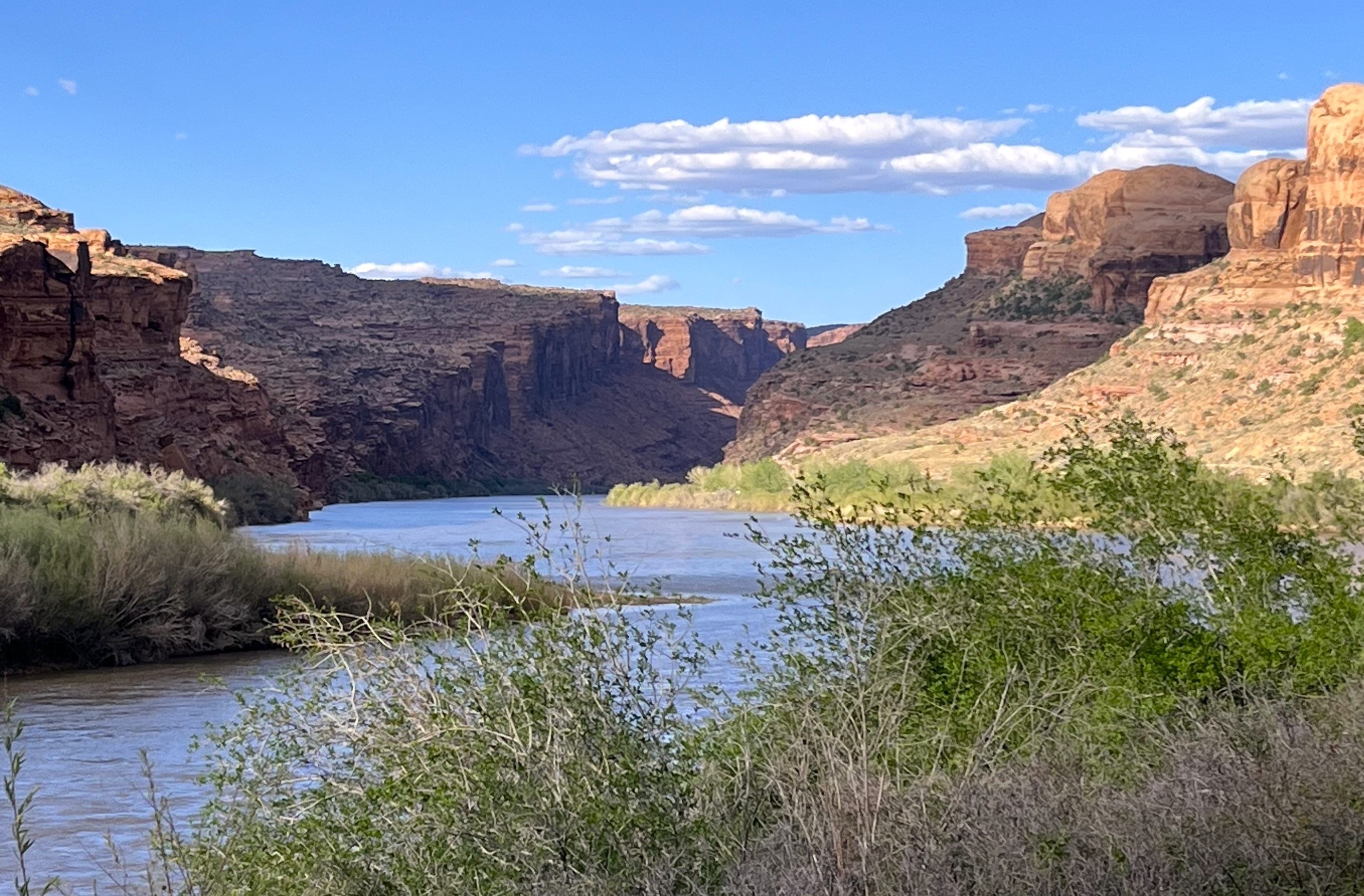 A view of the winding colorado river