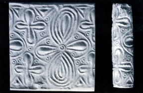 cylinder seal (r) and impression (l) - click to see larger image