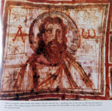 Christ as the Alpha and Omega, from the catacombs (click to see larger image)