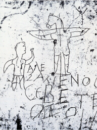Anti-Christian Graffito (click to see larger image)
