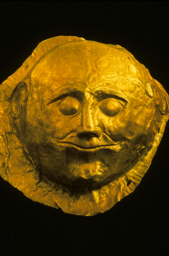 Mycenean Death Mask (click to see larger image)