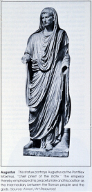 The Emperor Augustus dressed as a Roman priest (click to see larger image)