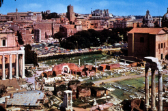 The Ruins of the Roman Forum (click to see a reconstruction of the Roman Capitol)