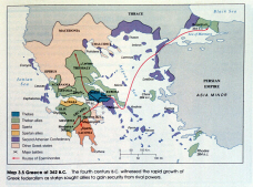 Map of Fourth-Century Greece (click to see larger image)