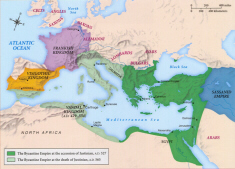 Map of the Byzantine Empire (click to see larger image)