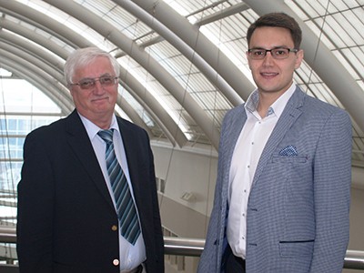 USU chemists, Professor Alex Boldyrev and doctoral student Ivan Popov