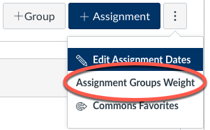 Assignment groups weight