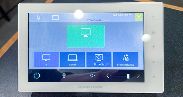 standard classroom touch panel