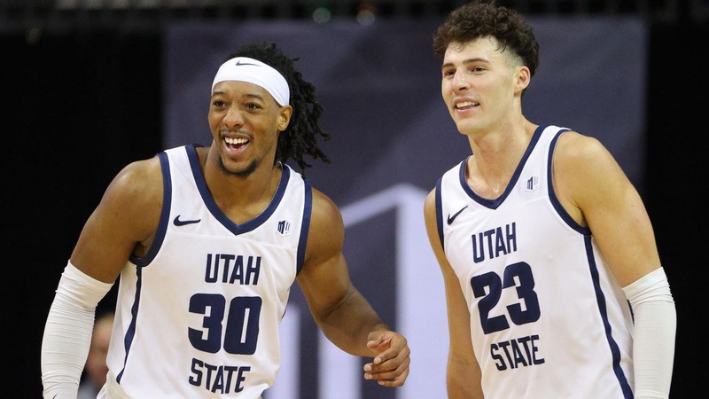 No 3 Seed Utah State Knocks Off No 6 Seed New Mexico 91 76 In Mw Quarterfinals 0762