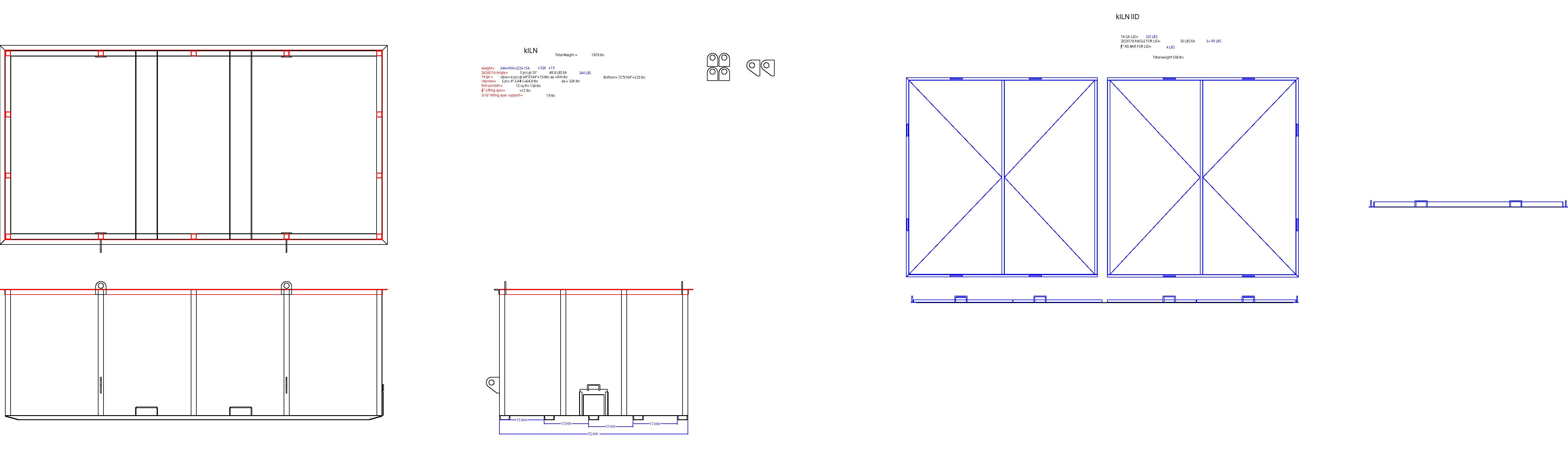 Design plans for a double walled kiln