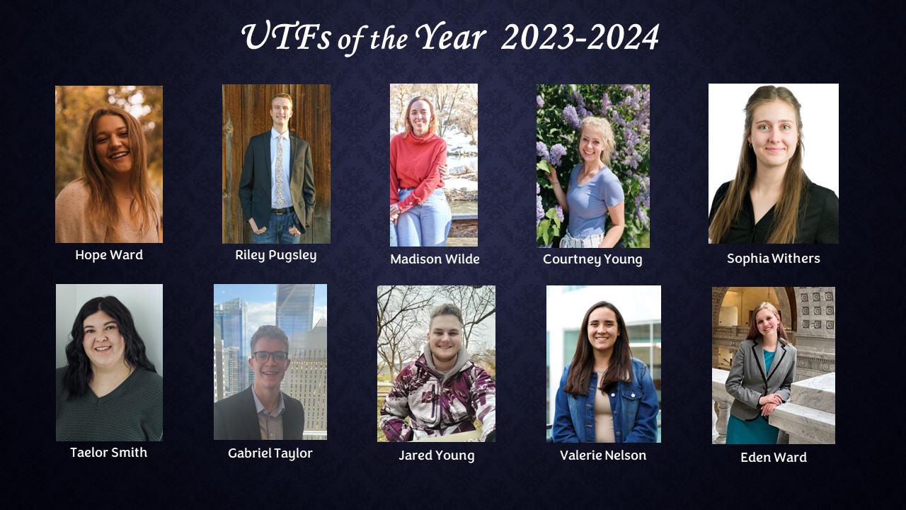 2023-2024 UTF of the Year Winners